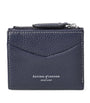 Aspinal Of London Navy Leather Hudson Pocket Wallet