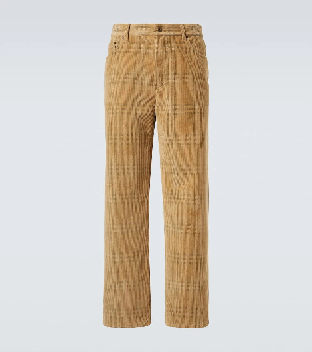 Burberry - Burberry Check corduroy straight pants
