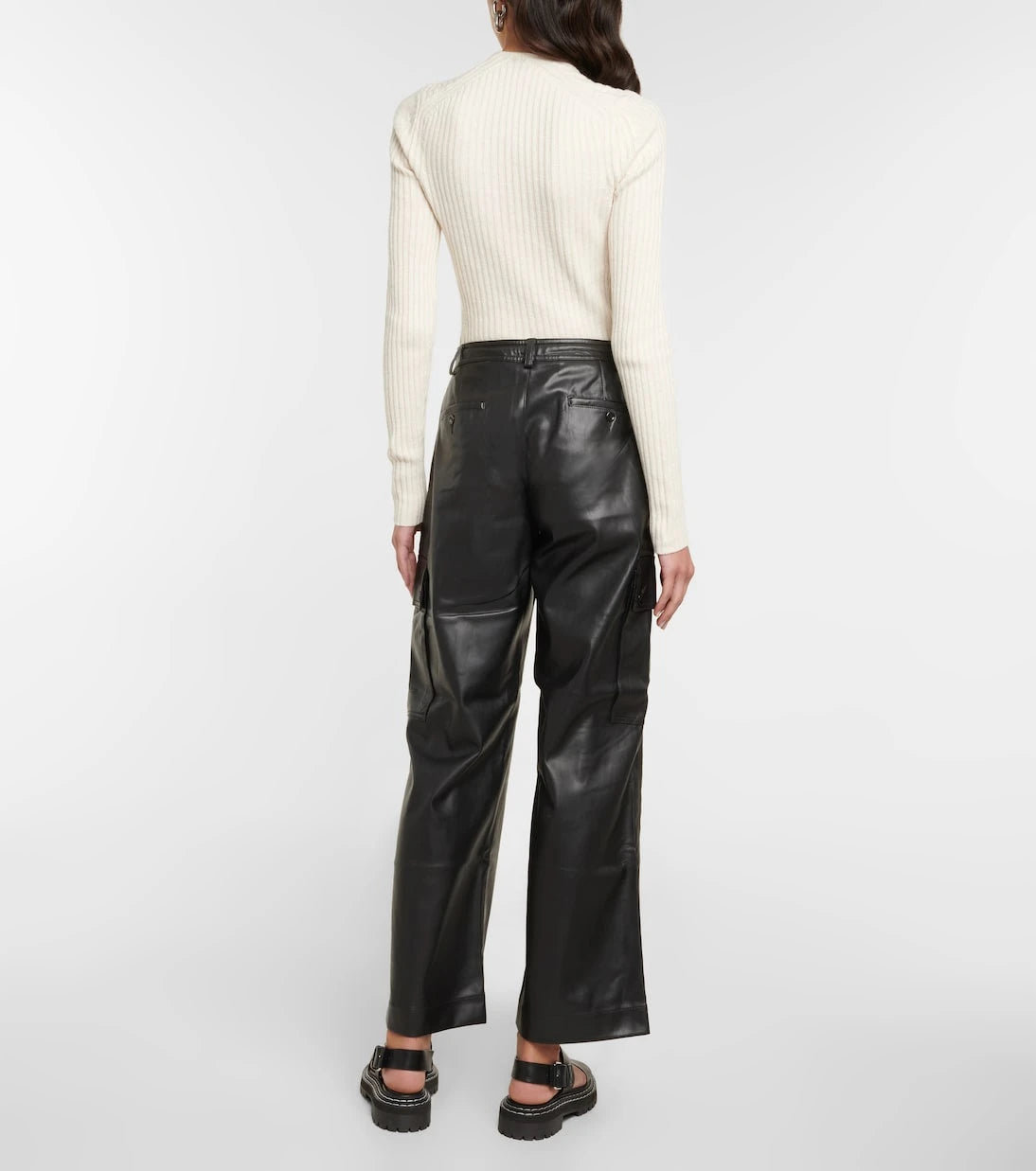 Proenza Schouler - بنطلون كارجو بخصر مرتفع من White Label