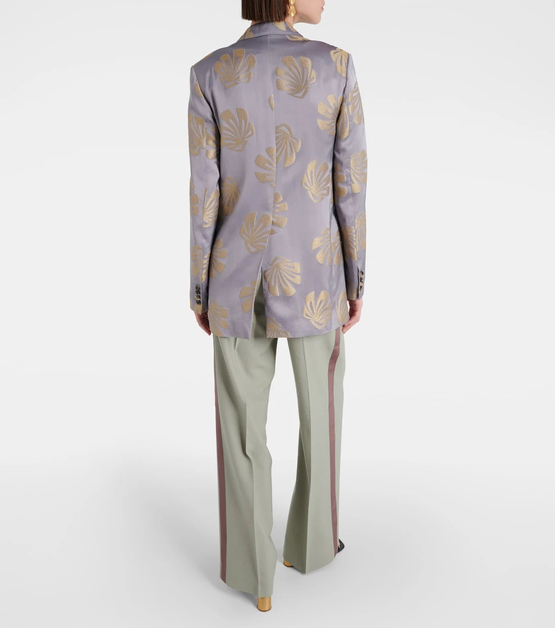 Dries Van Noten - سترة بليزر جاكار مطبوعة