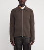 Brown Cashmere Geoff Zip-Up Jacket
