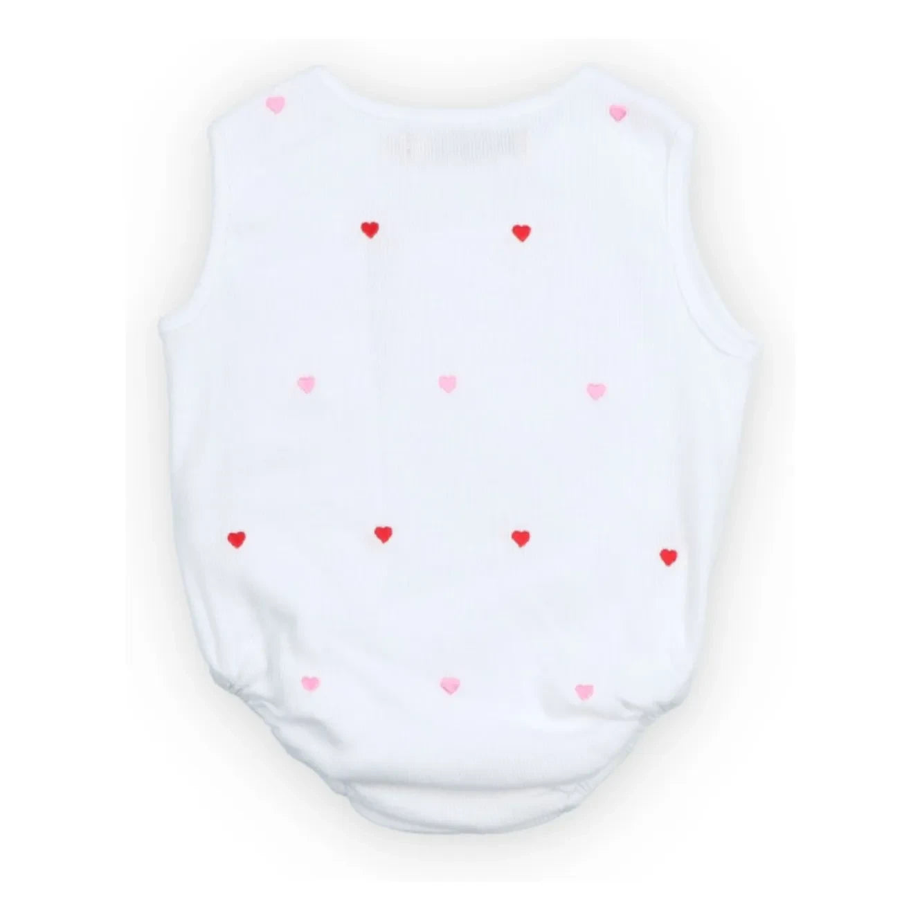 the new society - Petunia hearts romper | White