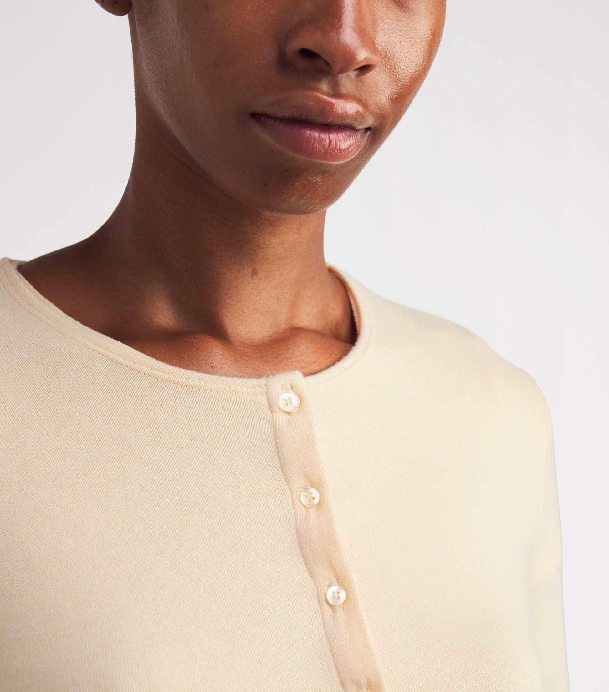 Yellow Lauren Cropped Cardigan