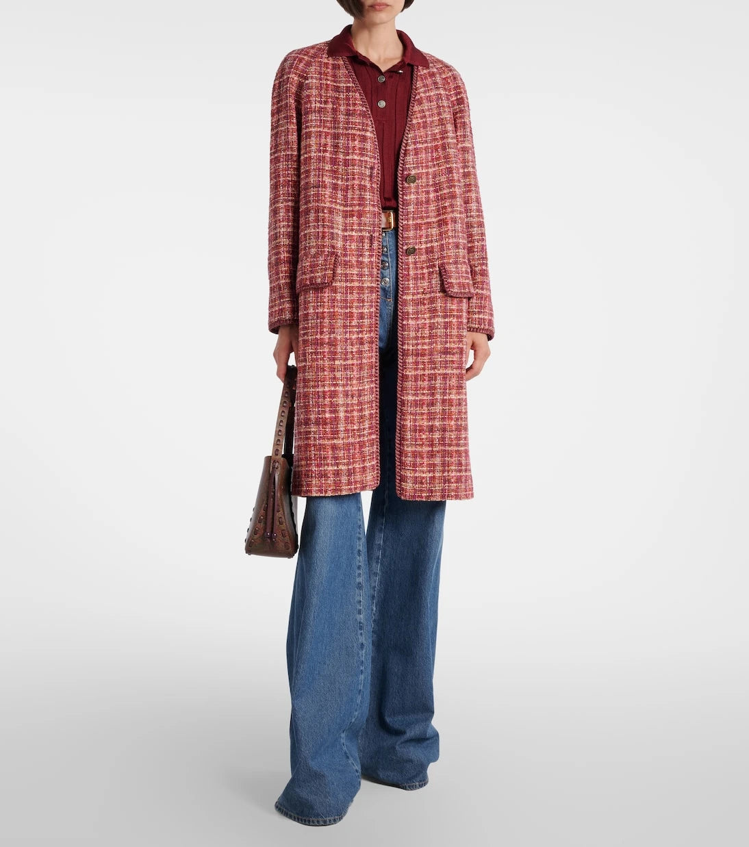 Etro - Checked cotton and wool-blend coat