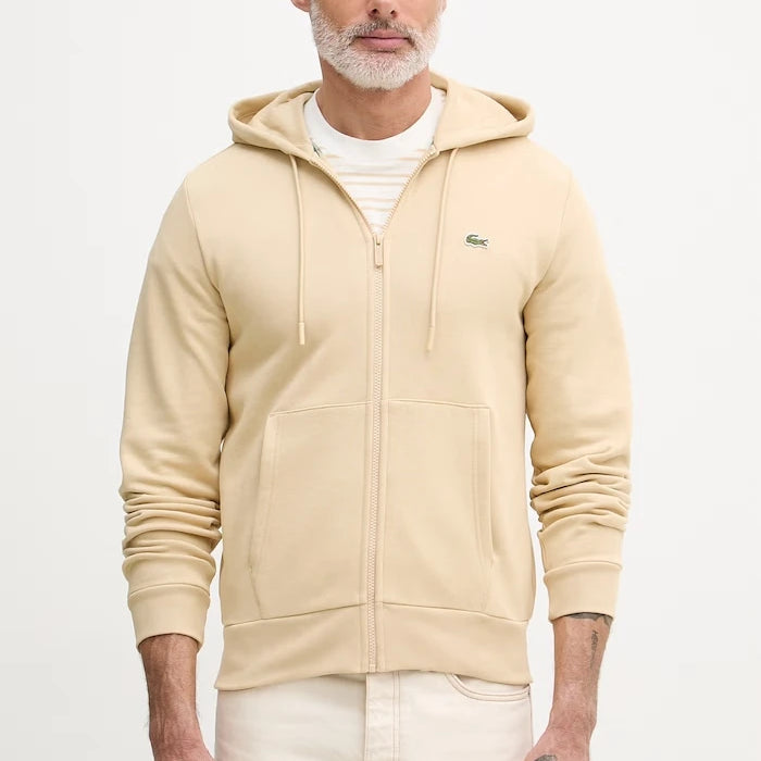Lacoste суичър с качулка мъжки с памук