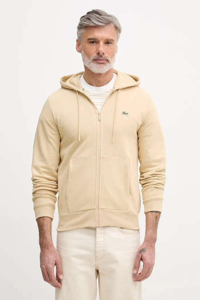 Lacoste суичър с качулка мъжки с памук