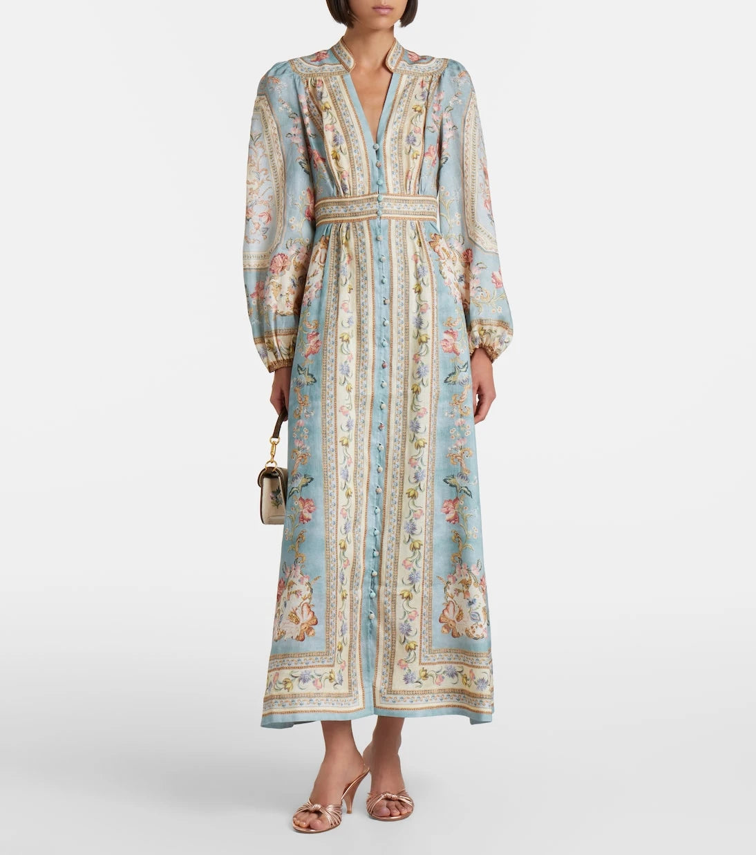 Zimmermann - Roselight floral linen midi dress