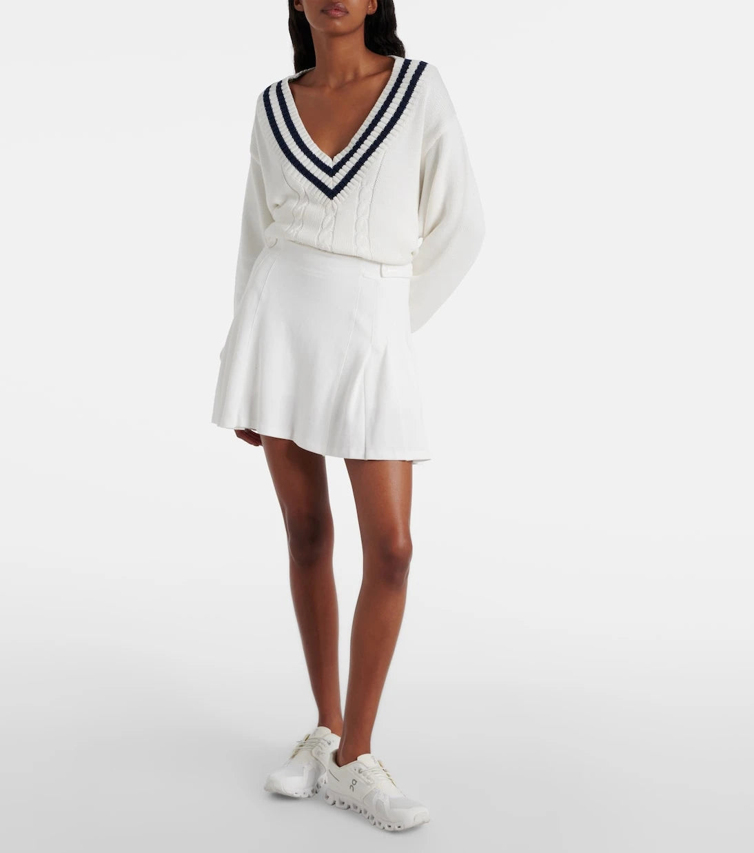 The Upside - Pasadena Cher pleated cotton miniskirt