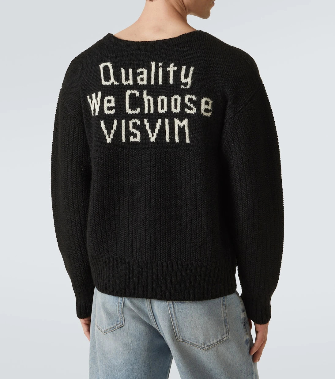 Visvim - Logo wool and mohair-blend sweater