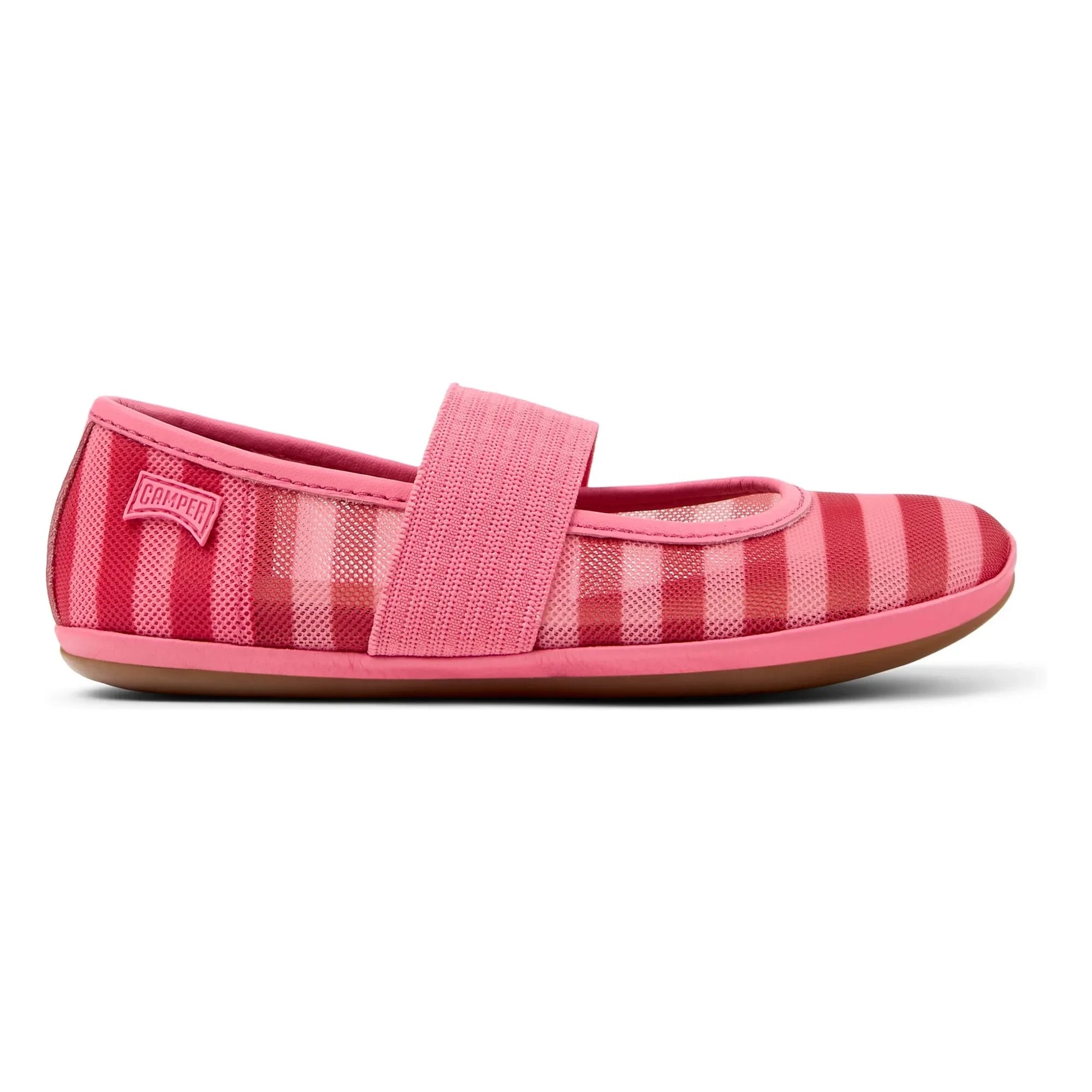 Camper - Striped Right Ballerinas | Pink