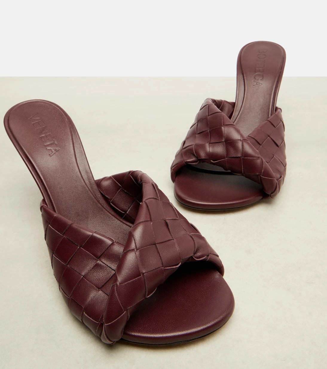 Bottega Veneta - Blink 80 Intrecciato leather mules