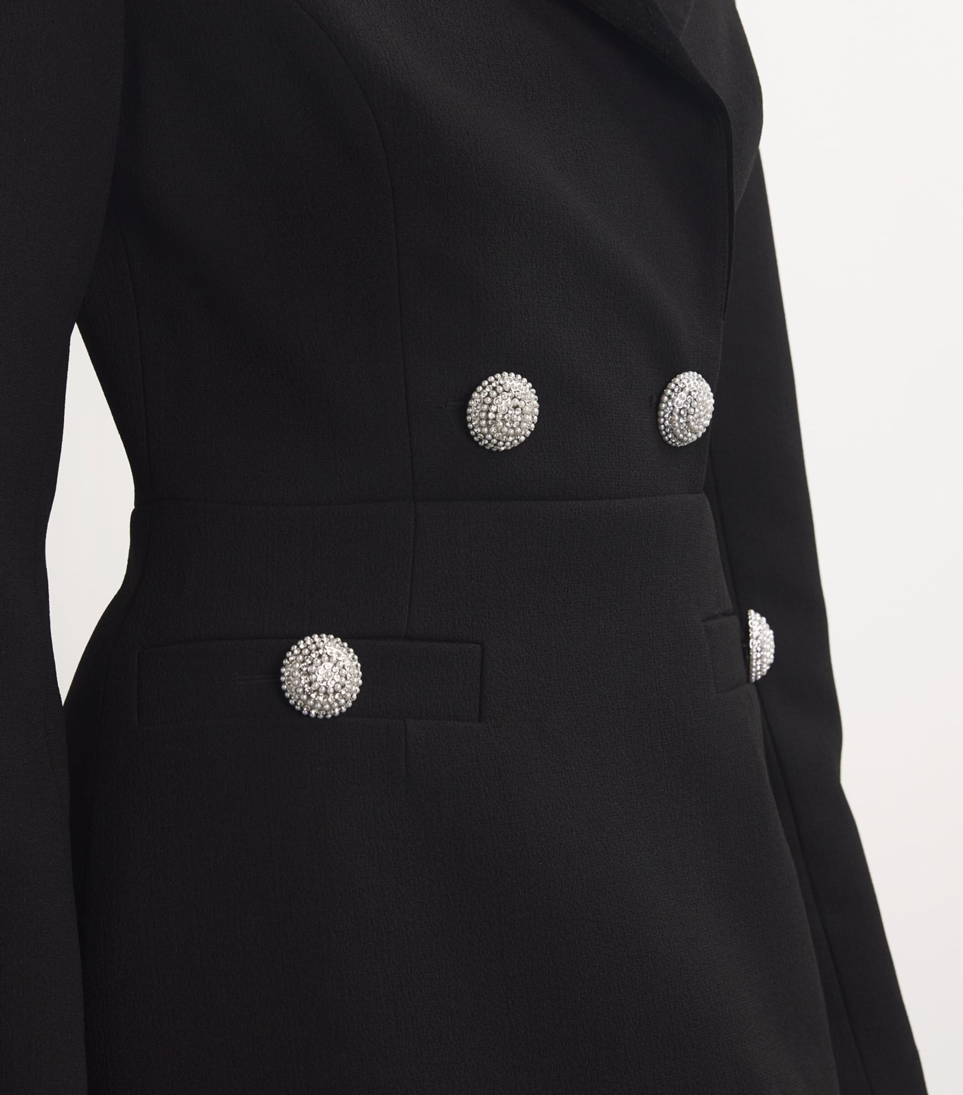 Rebecca Vallance Black Celia Tux Mini Dress