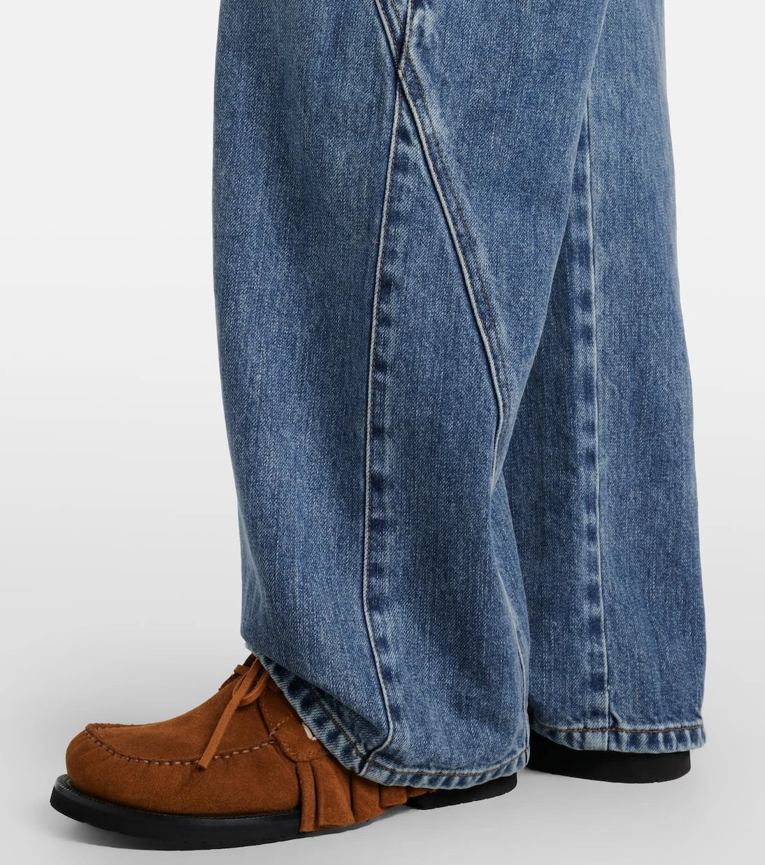 JW Anderson - Twisted embroidered straight jeans
