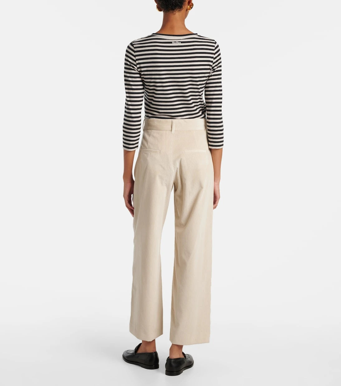 'S Max Mara - Eneide cotton corduroy wide-leg pants