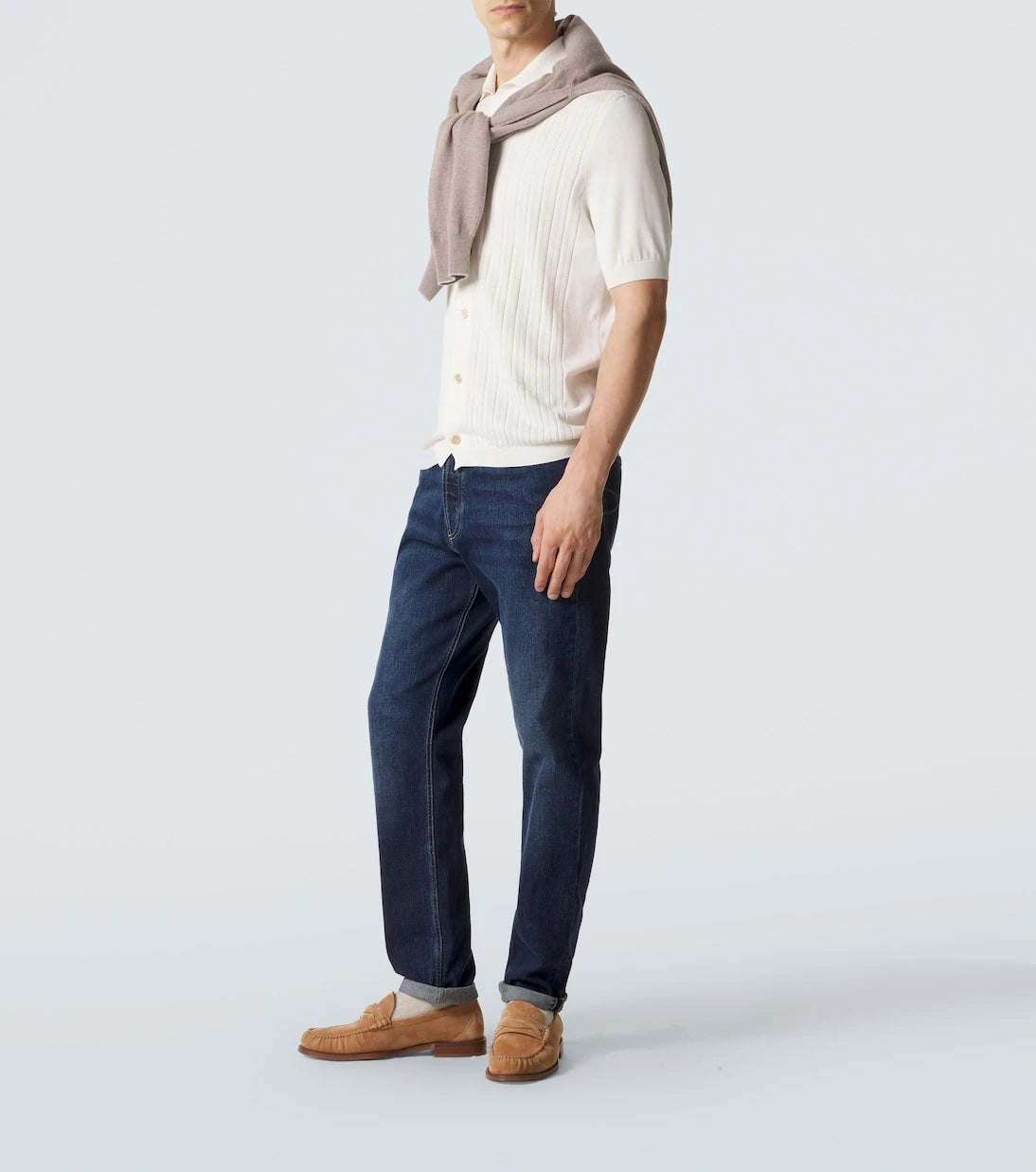 Brunello Cucinelli - Suede penny loafers