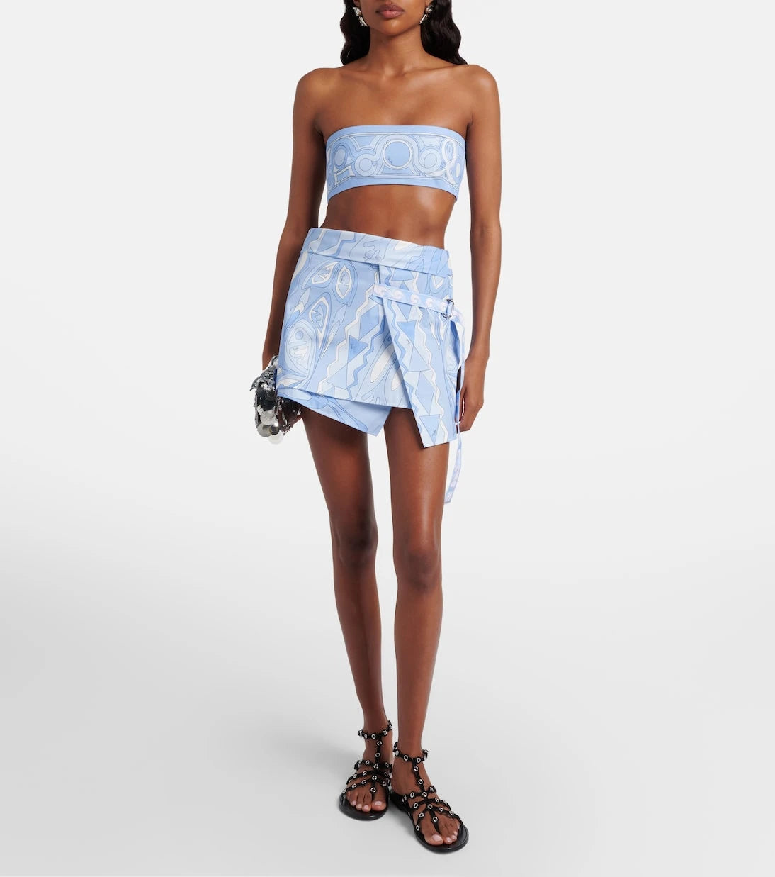 Pucci - Printed cotton toile bandeau top