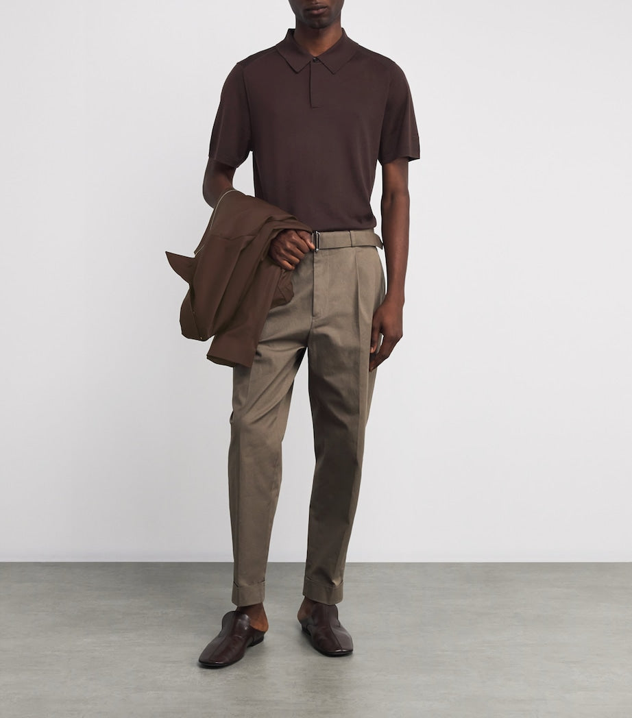 Paul Smith Merino Signature Stripe Polo Shirt