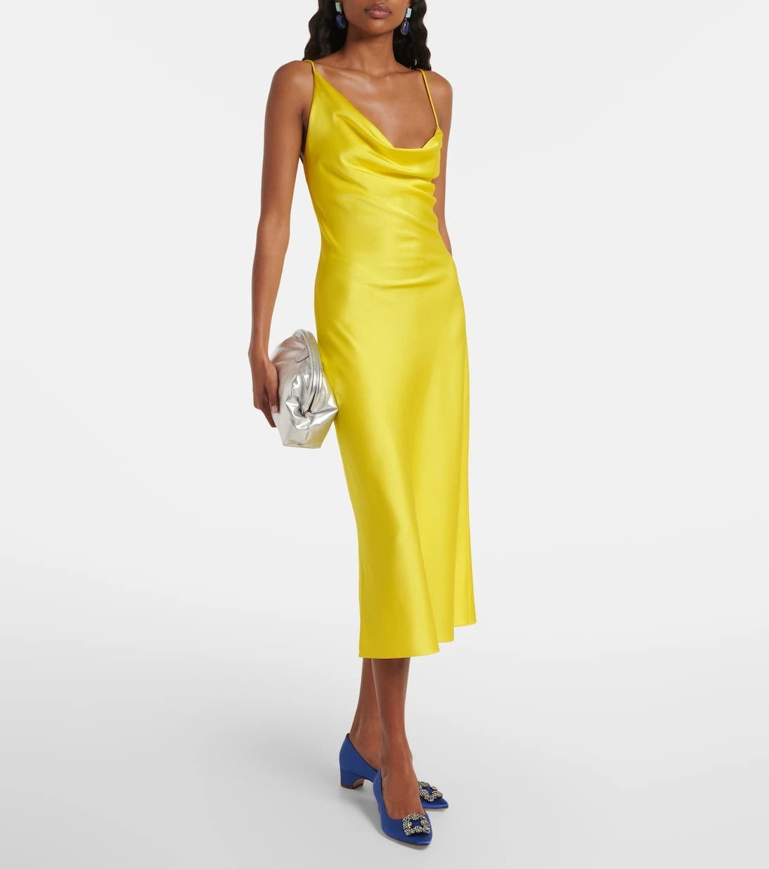 Manolo Blahnik - Hangisi embellished satin pumps