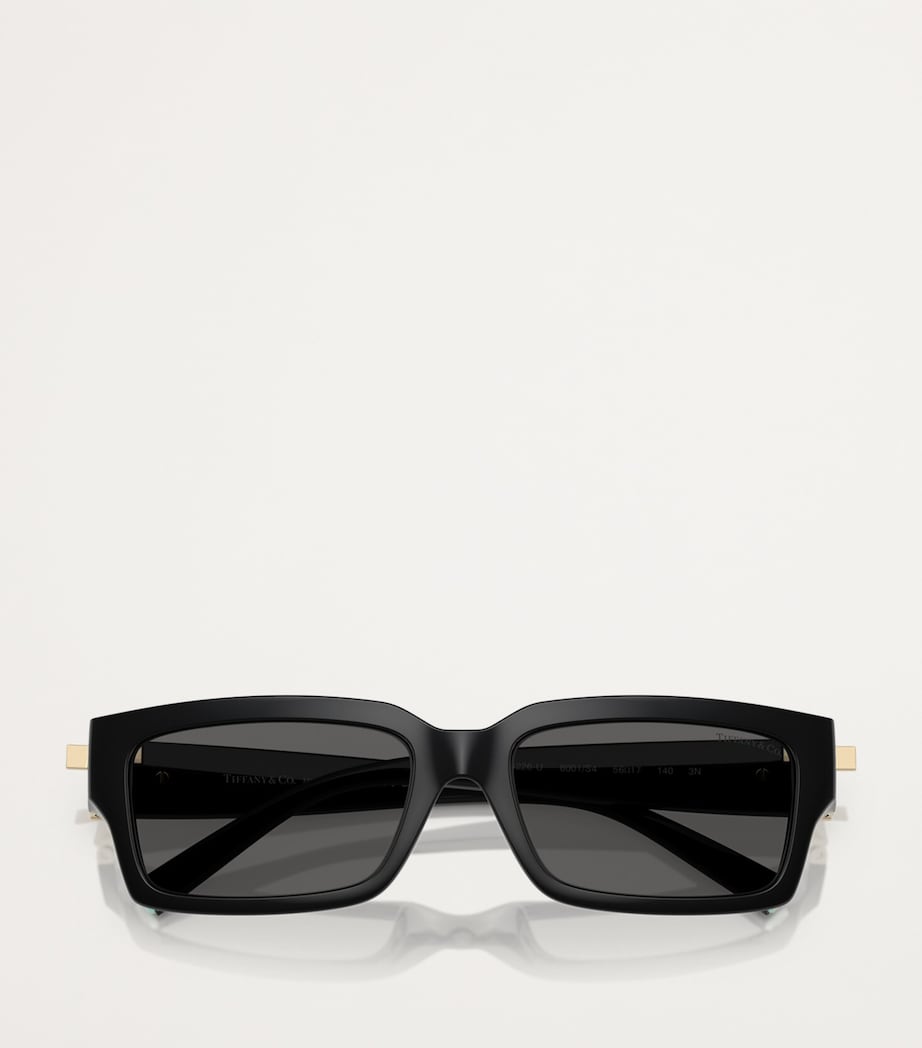 Tiffany & Co. Black Acetate Rectangular Sunglasses