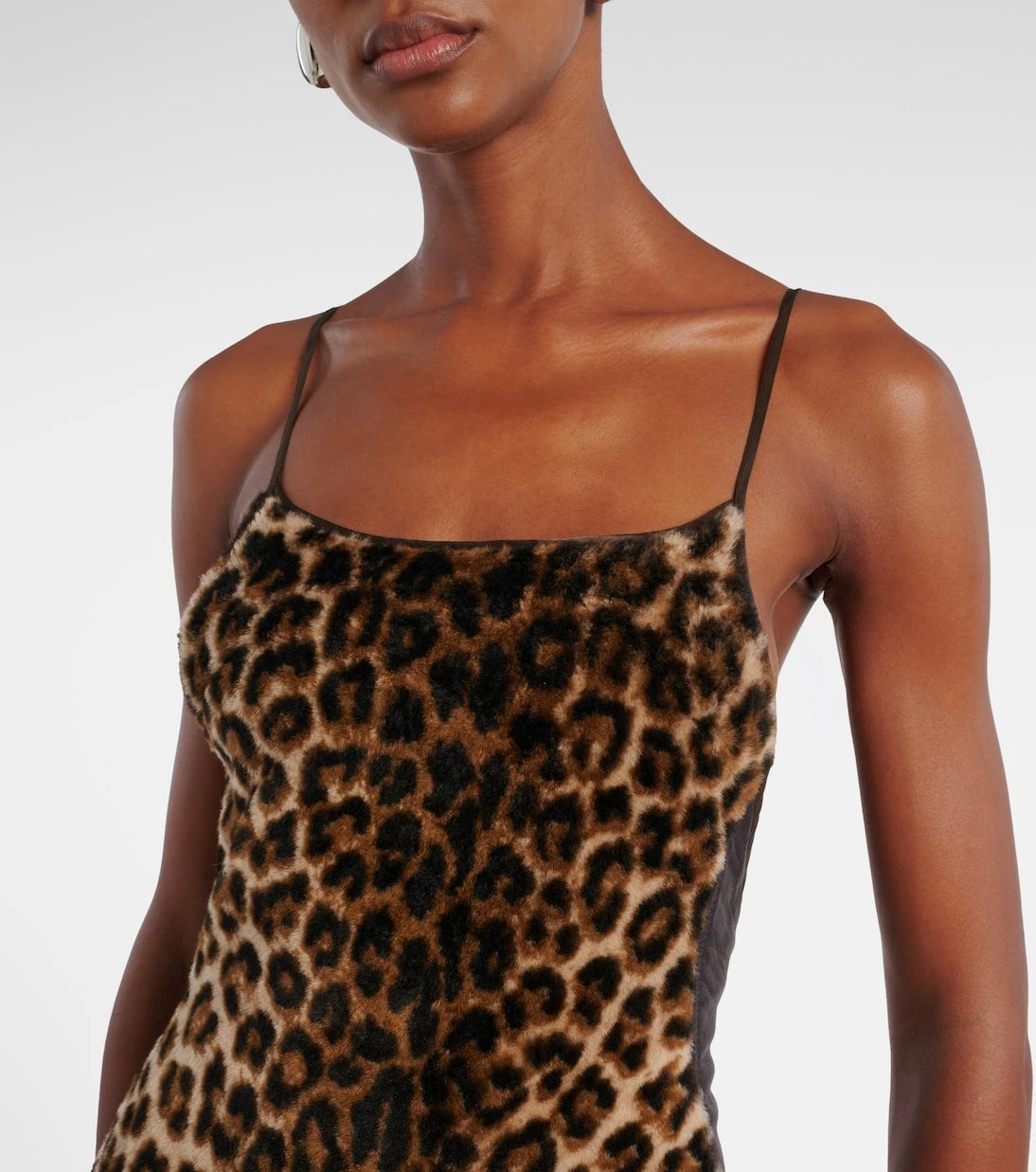 Jacques Wei - Leopard-print draped maxi dress