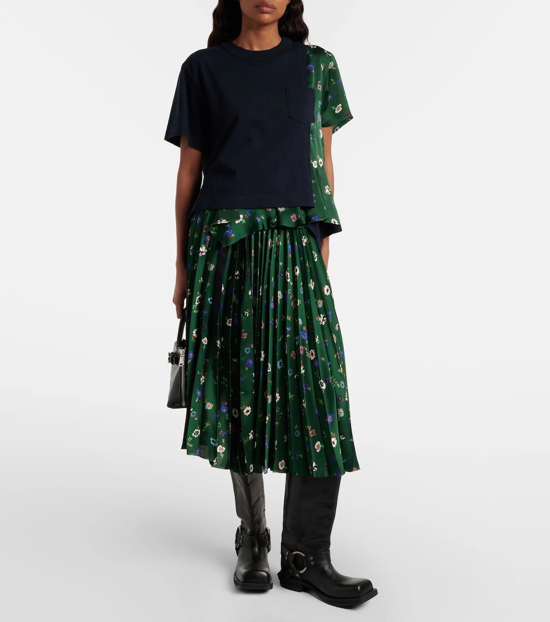 Sacai - Floral cotton top