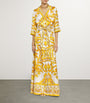 Dolce & Gabbana Multi Silk Printed Maxi Dress