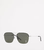 Silver Metal Aviator Sunglasses