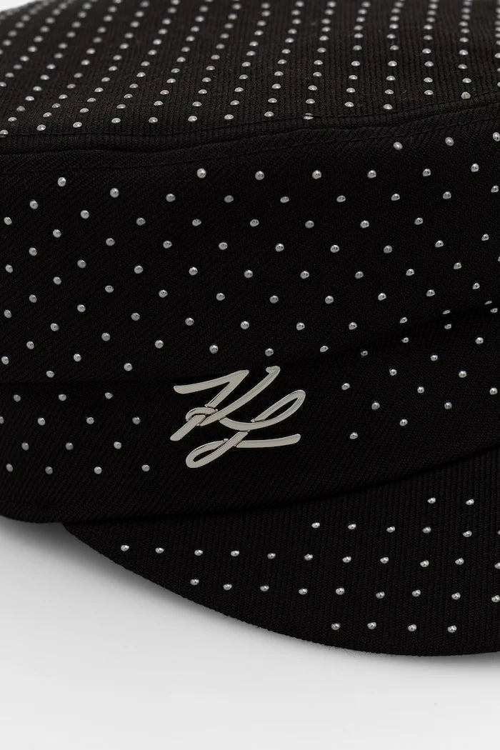 Karl Lagerfeld каскет дамски от вълна K/AUTOGRAPH