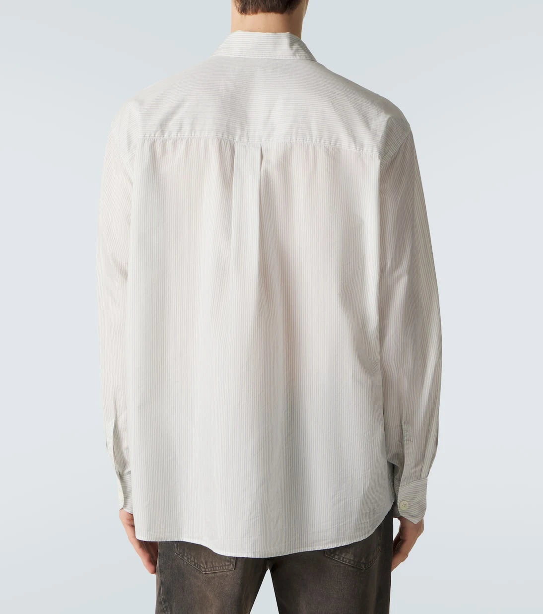 Our Legacy - Above striped cotton-blend shirt