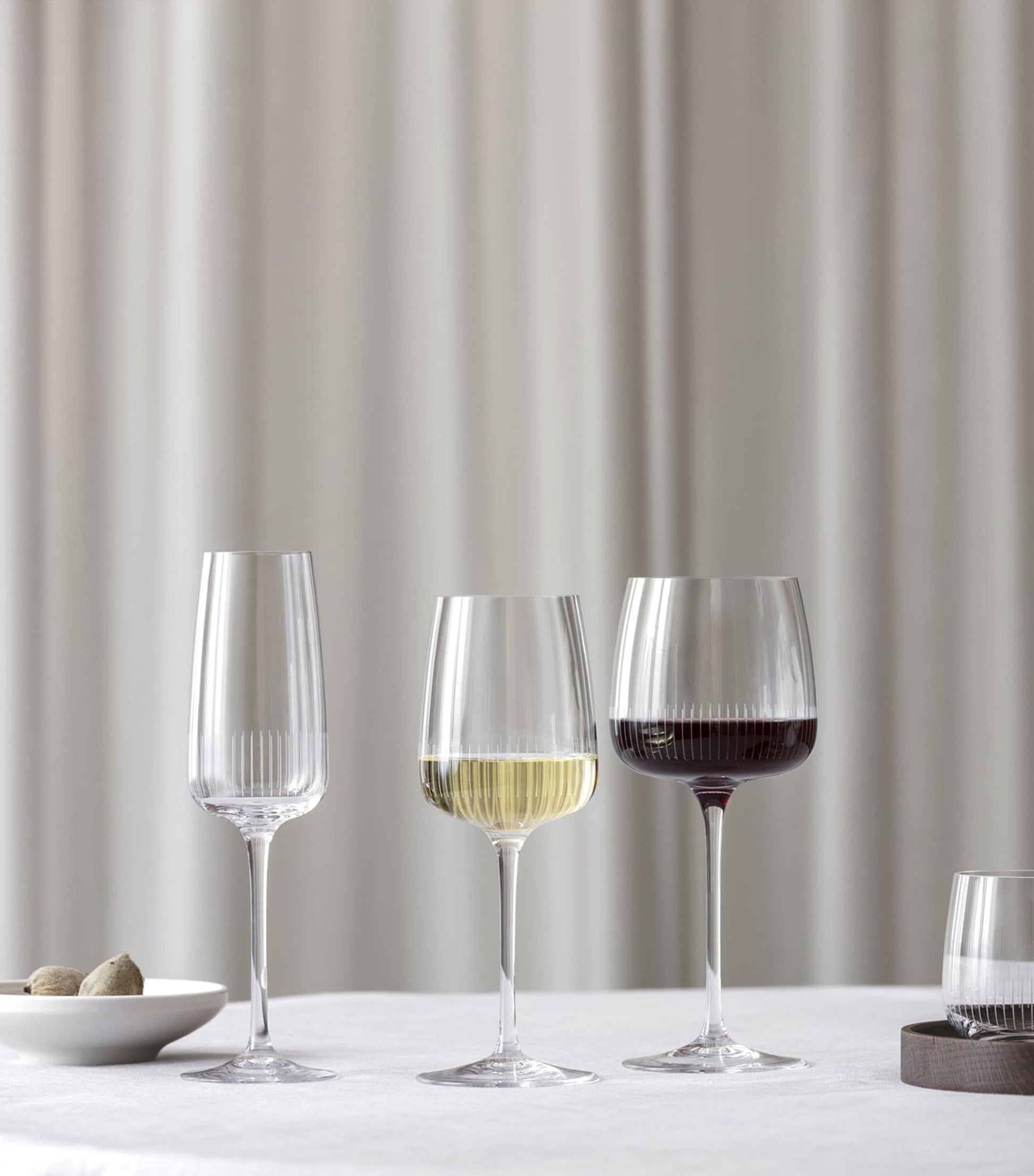 Set of 4 Crystal Afina White Wine Glasses (125ml)