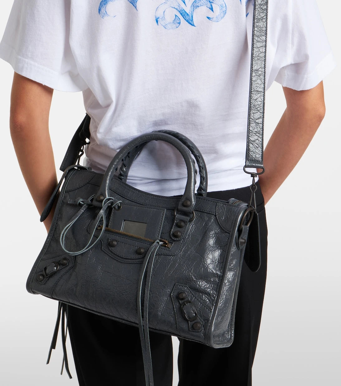 Balenciaga - Le City leather tote bag