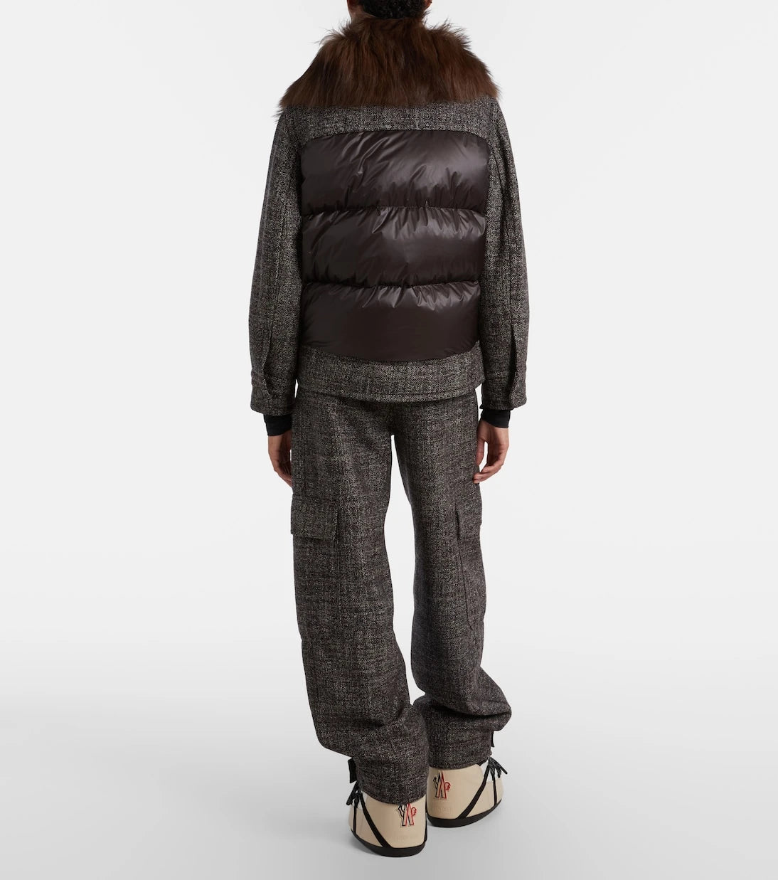 Moncler Grenoble - جاكيت تزلج "فايت" مبطّن بالصوف البكر