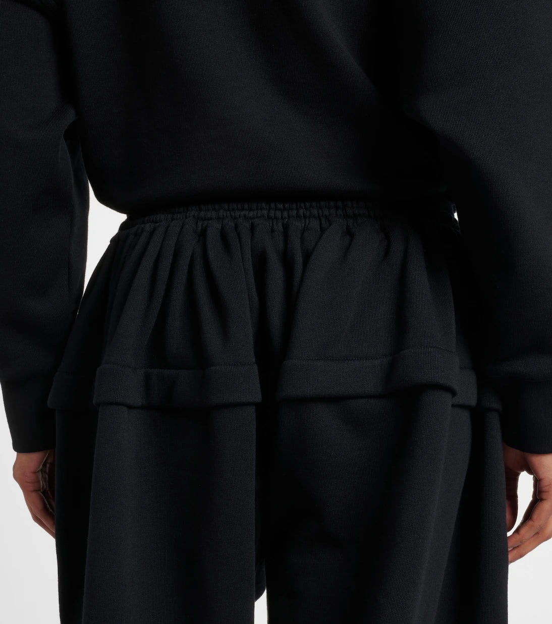 Alaïa - بنطال رياضي قطني واسع الساقين