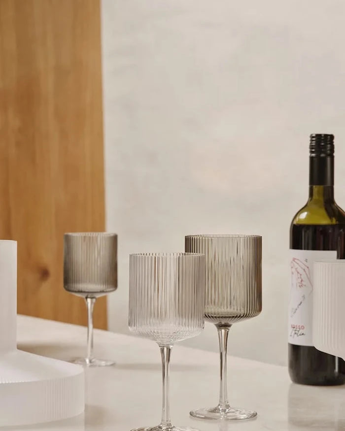 ferm LIVING Ripple 260 ml Şarap Kadehi Seti (2 Adet)