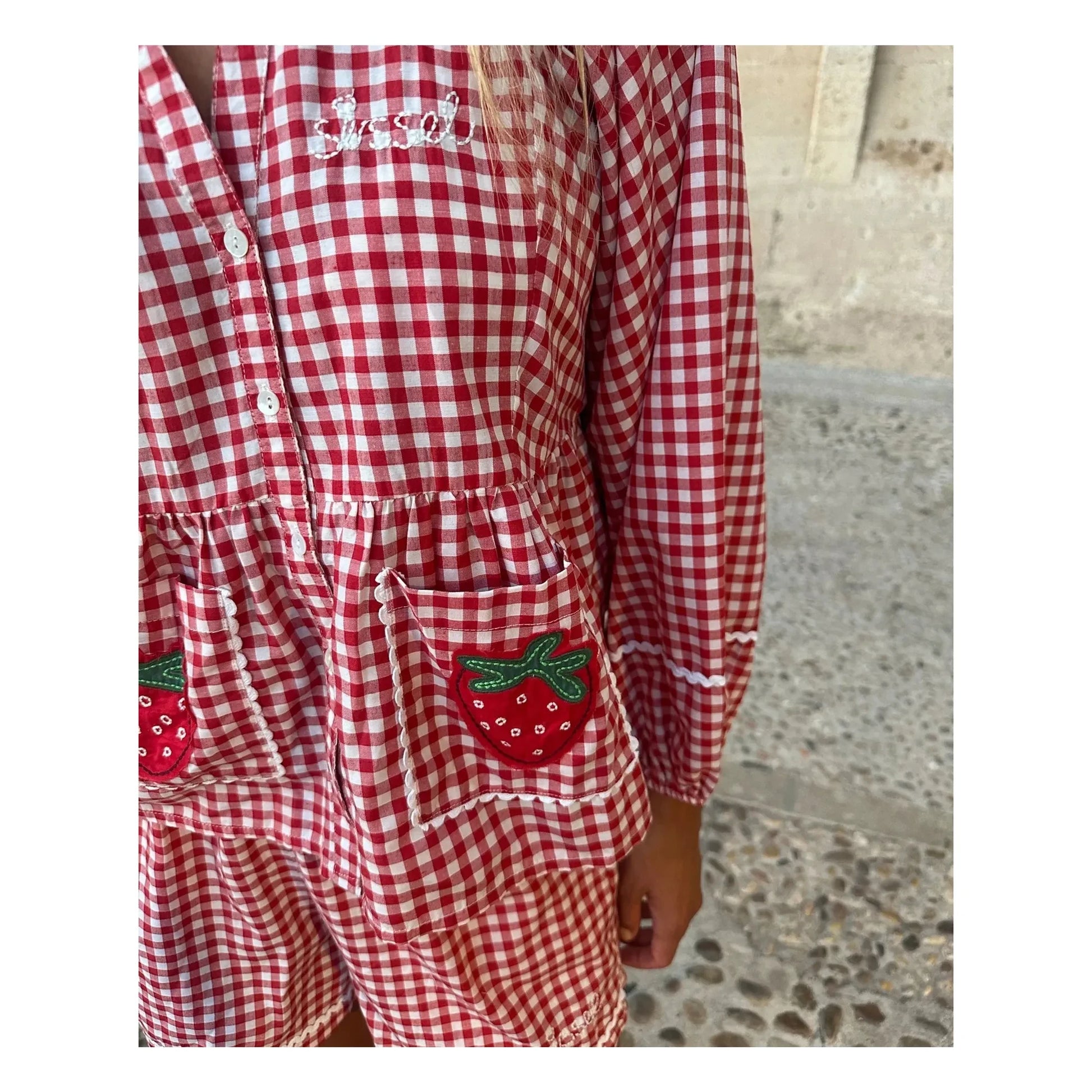 SISSEL EDELBO - Top Carreaux Bobbie | Red