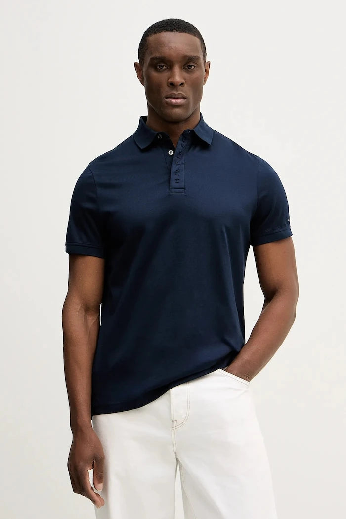 Памучна тениска с яка Tommy Hilfiger