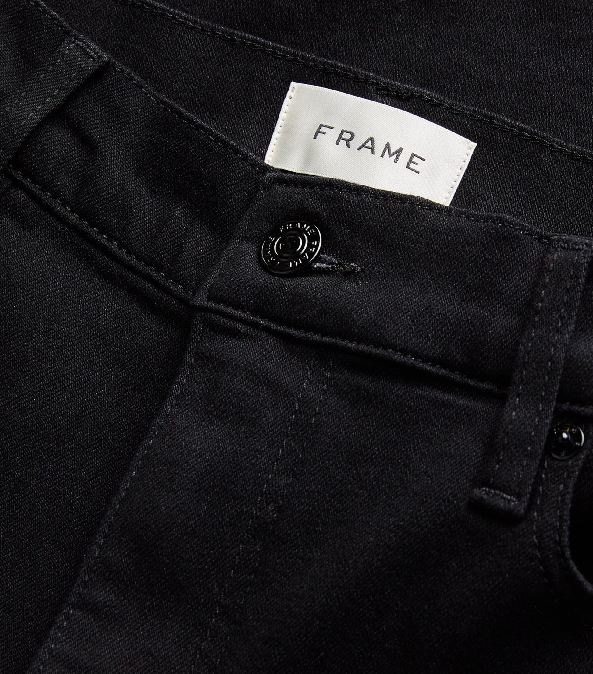 FRAME Black Le Slim Palazzo Wide-Leg Jeans