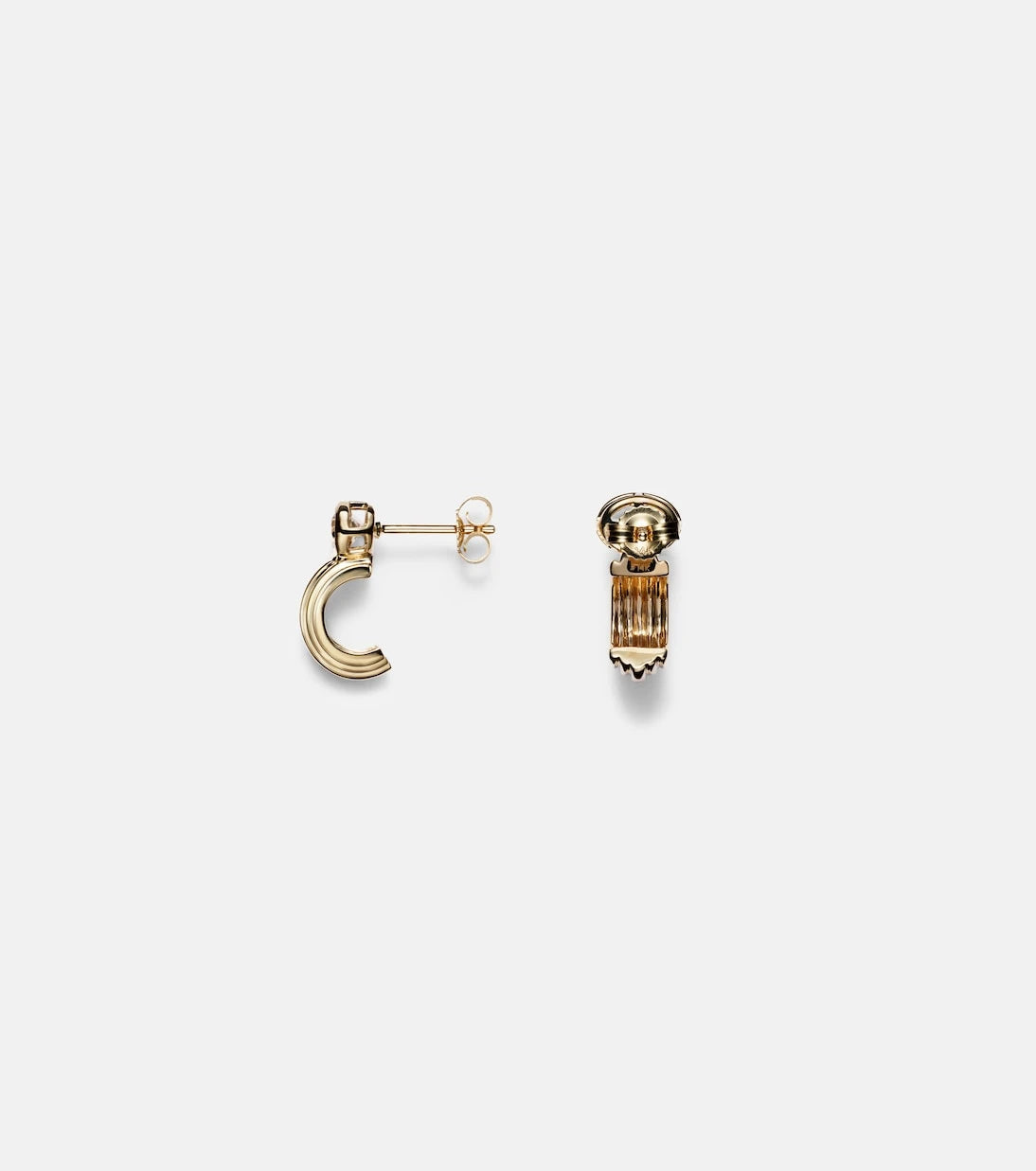 Stone and Strand - Pavillion 14kt gold earrings with topazes