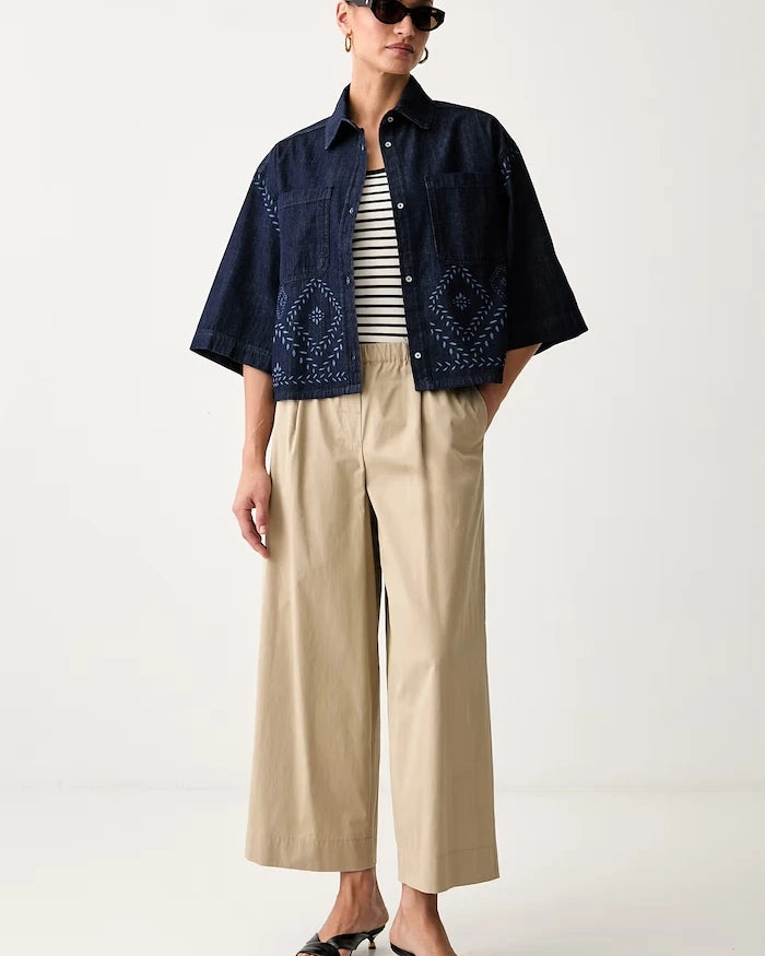 Weekend Max Mara kadın denim gömlek WKDALARE
