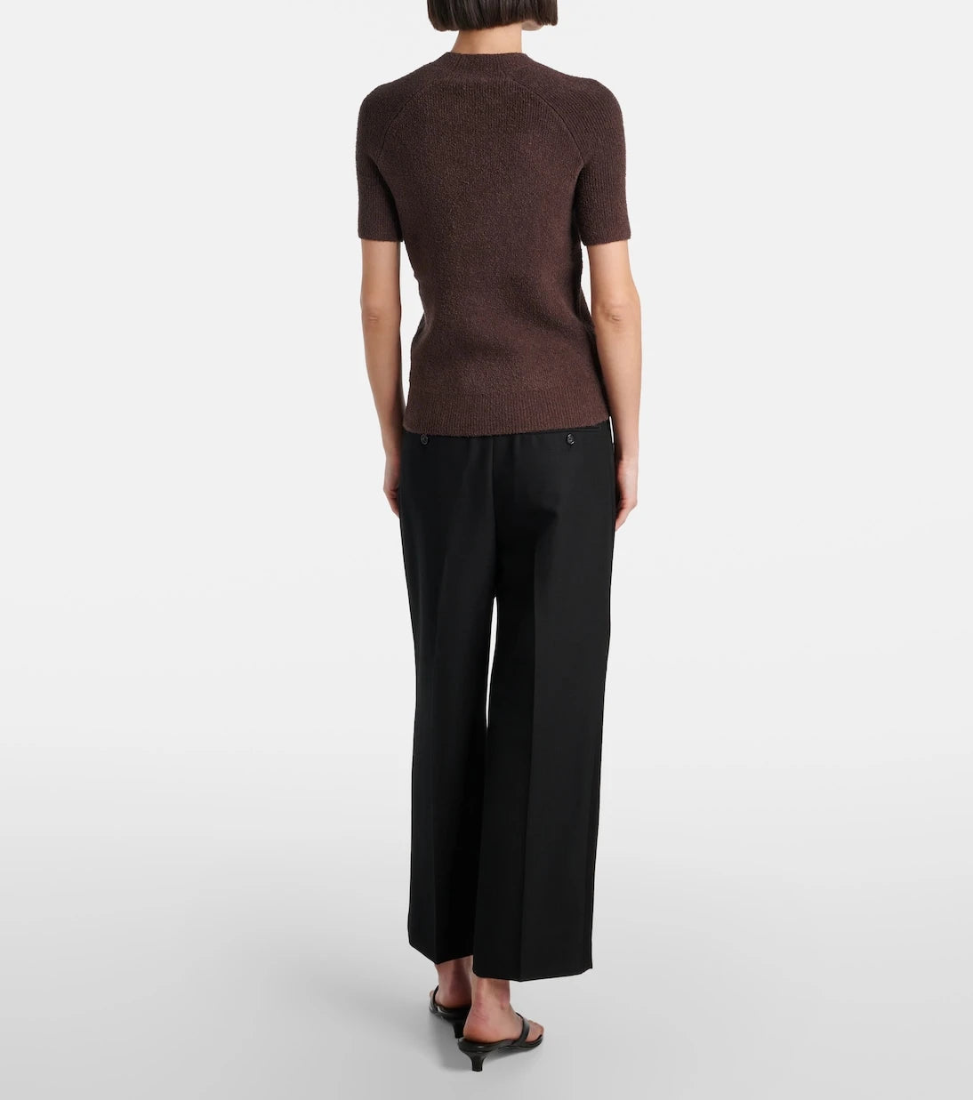 Toteme - Knitted cotton-blend terry top