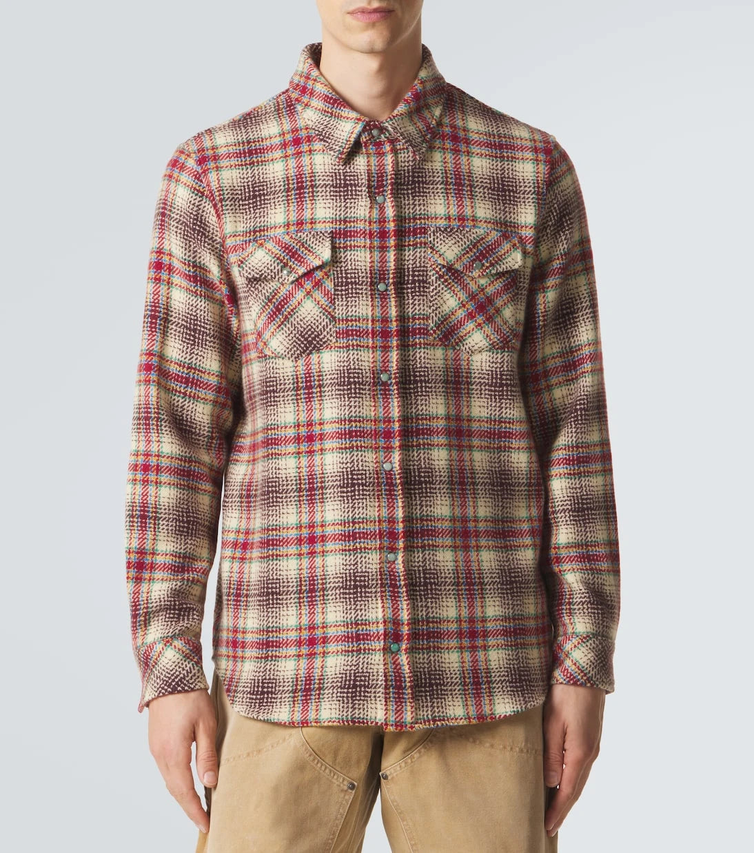 God's True Cashmere - Balance cashmere shirt with emerald