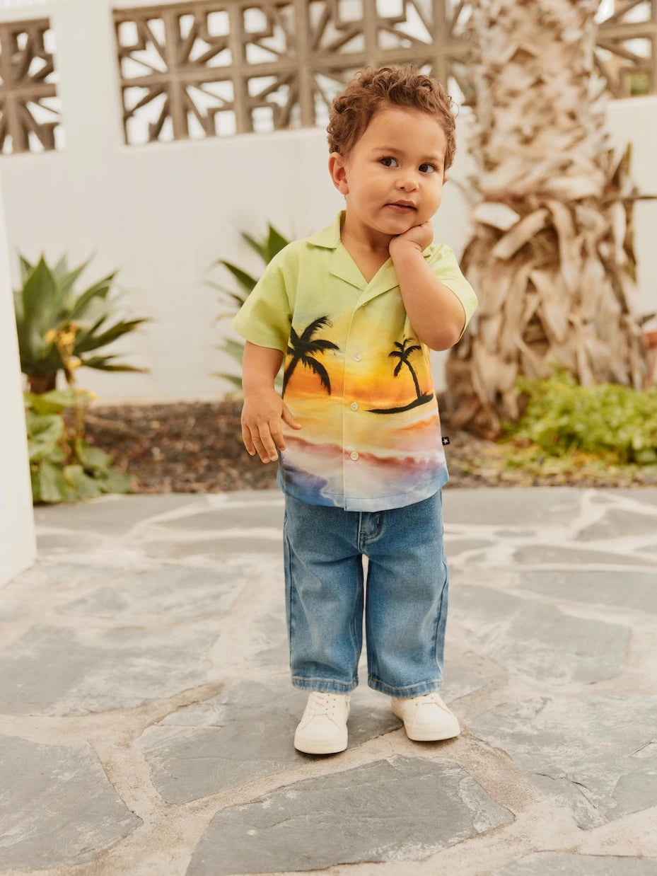 Molo - Baby Eyou printed cotton shirt