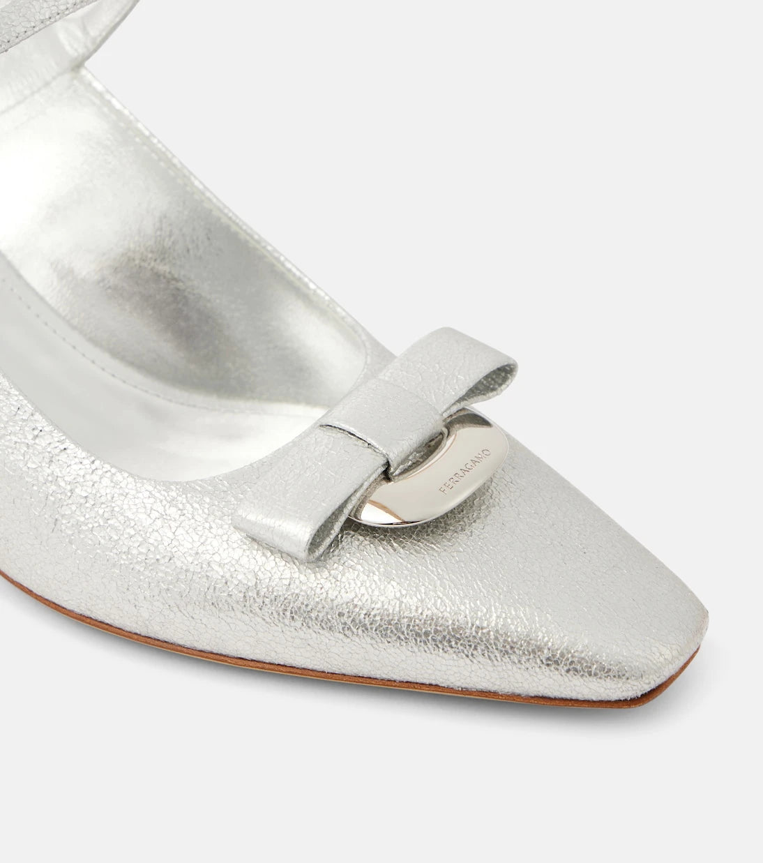 Ferragamo - Ophelia 55 leather slingback pumps