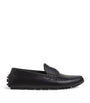 Saffiano Leather Driving Loafers