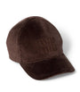 Brown Corduroy Logo Baseball Cap
