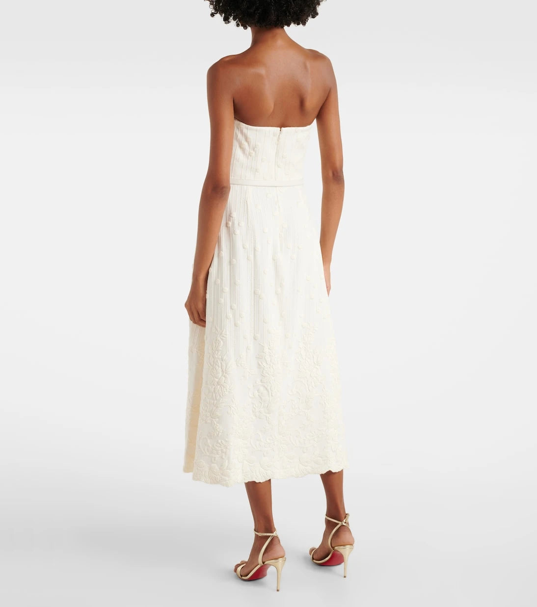 Elie Saab - Embroidered cady midi dress