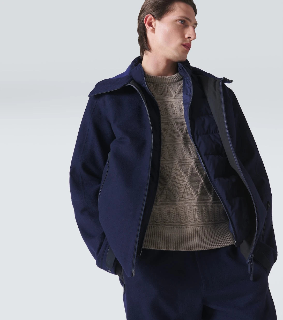 Zegna - جاكيت تزلج من الكشمير