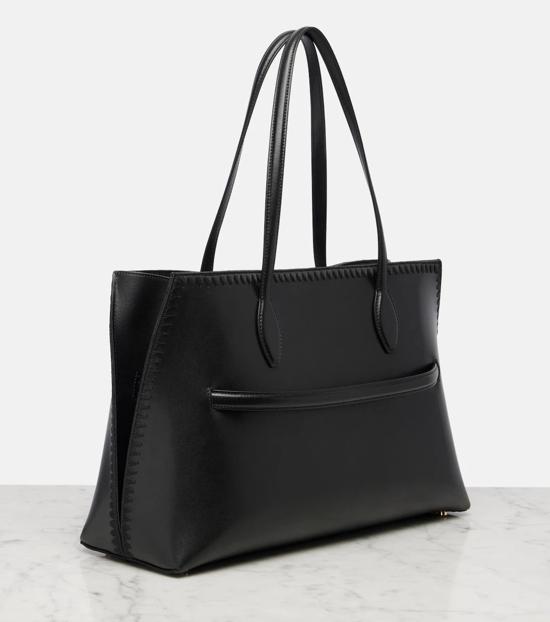 Toteme - Lounge embroidered leather tote bag