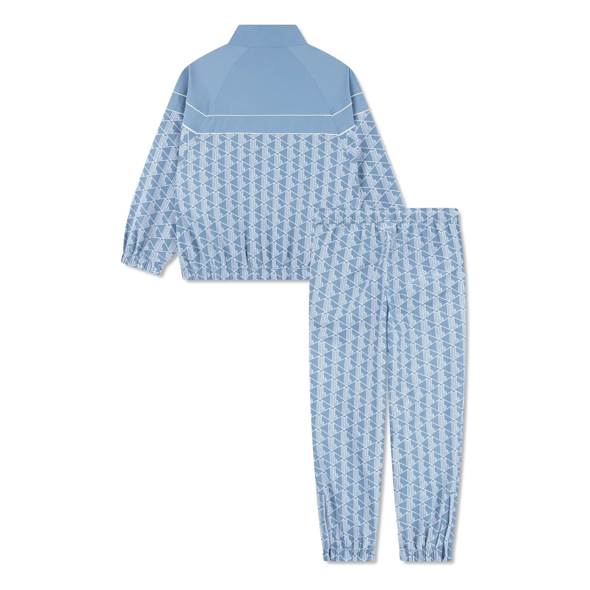 Lacoste - Monogrammed Recycled Fiber Jacket and Jogger Set | Light Blue