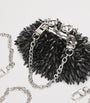 Weekend Max Mara Black Embellished Satin Pasticcino Nano Bag